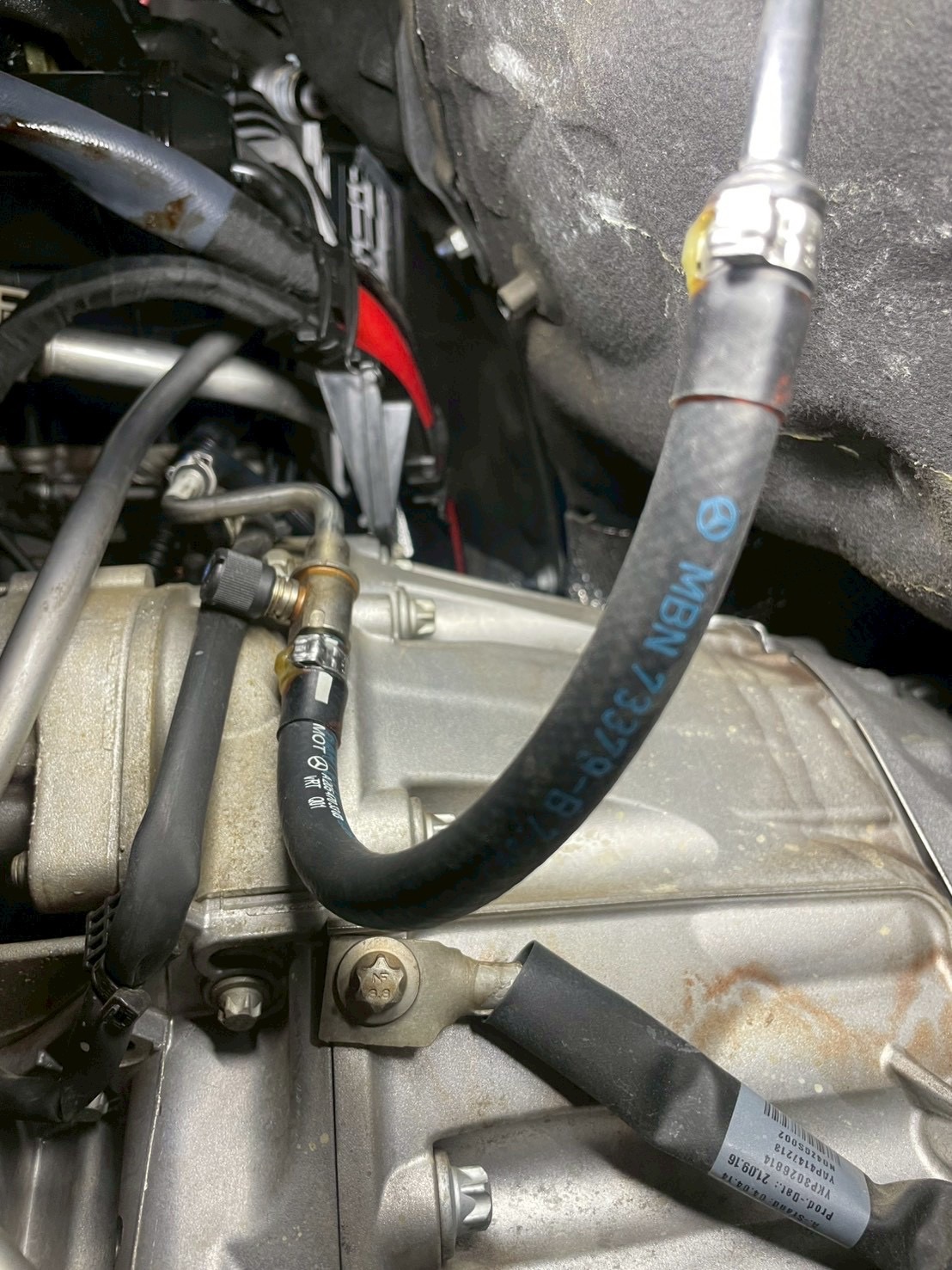 新品ホース交換後